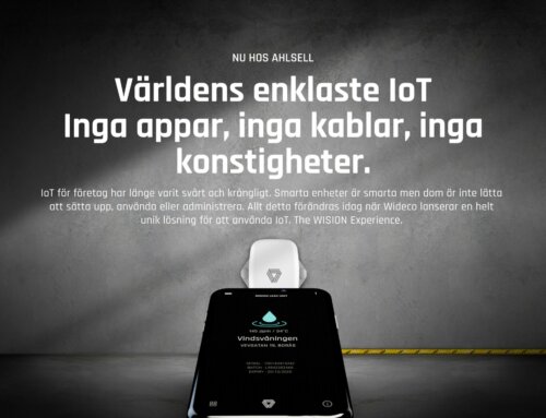 Pressrelease: Wideco lanserar ”Världens enklaste IoT” utan appar och kablar med Ahlsell som första återförsäljaren i Norden.